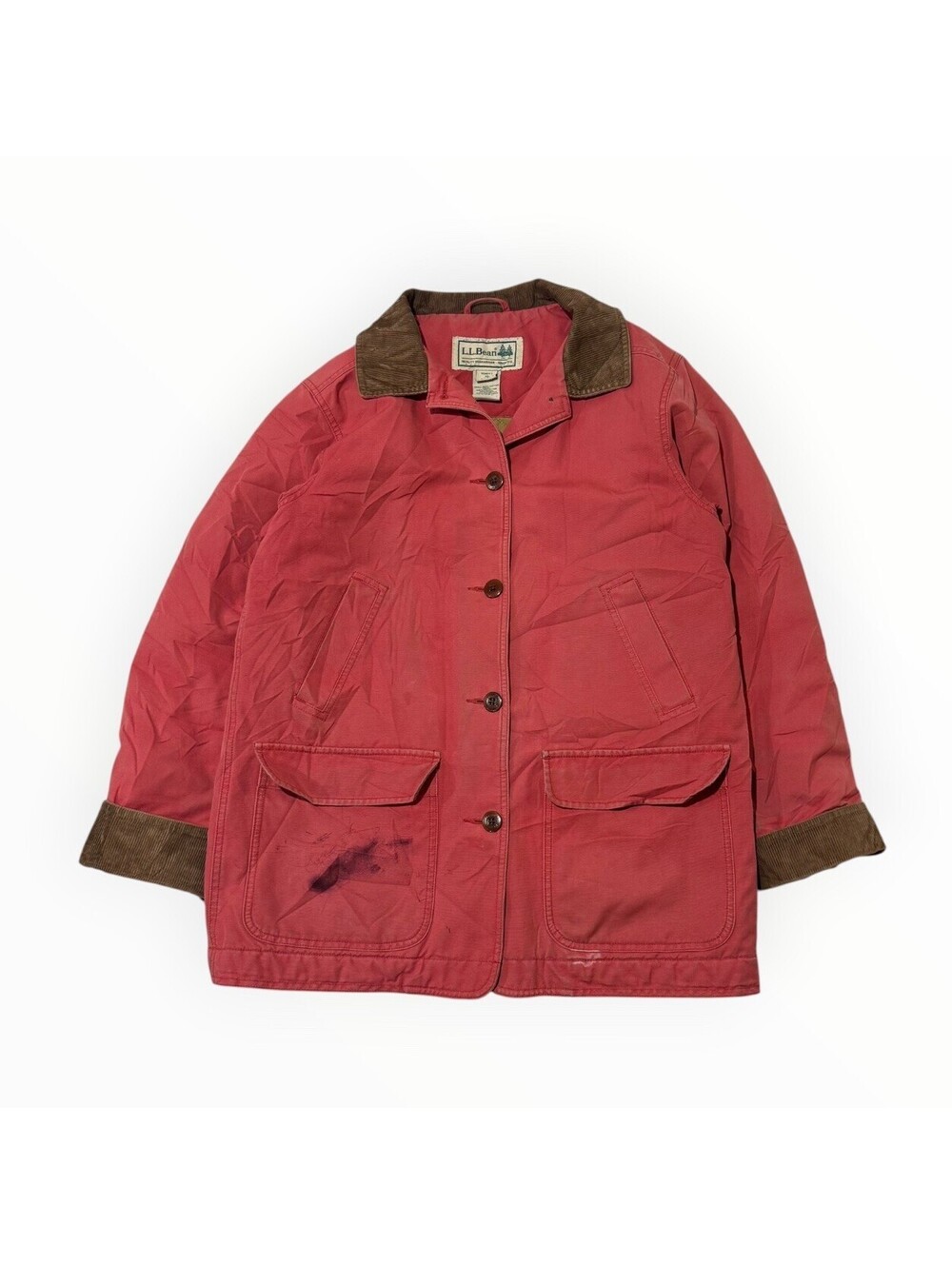 Vintage 90s L.L. Bean Lined Corduroy Chore Barn Jacket Size Medium Women’s